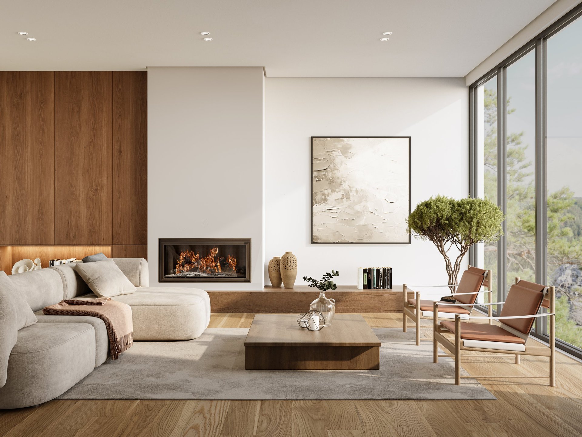 Minimalist apartment interior